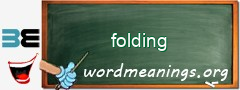 WordMeaning blackboard for folding